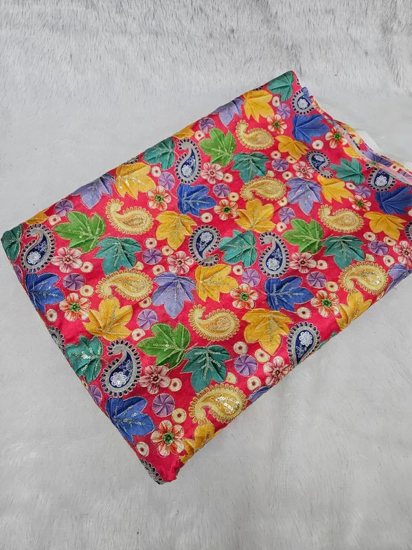 Pink_Floral_Carry_Position_Print_On_Chinon_Fabric