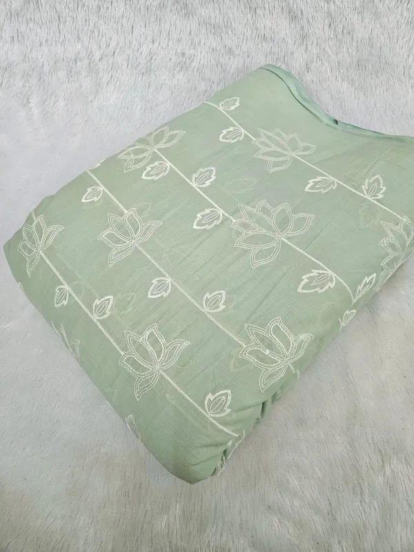 Green_White_Thread_Sequins_Embroidery_On_Pure_Cambric_Cotton
