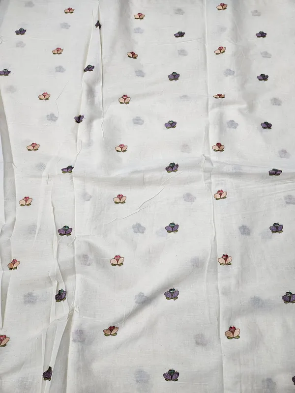 Multi_Thread_Butti_On_Dyeable_Kora_Cotton