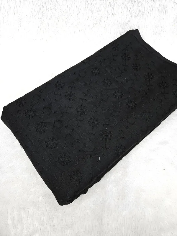 Black_Floral_Plain_Hakoba_Fabric