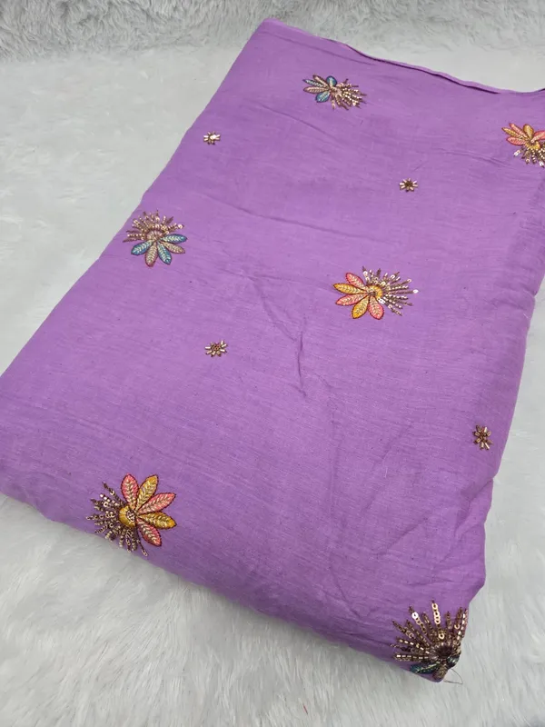 Lavender_Beads_Embroidery_On_Kora_Cotton