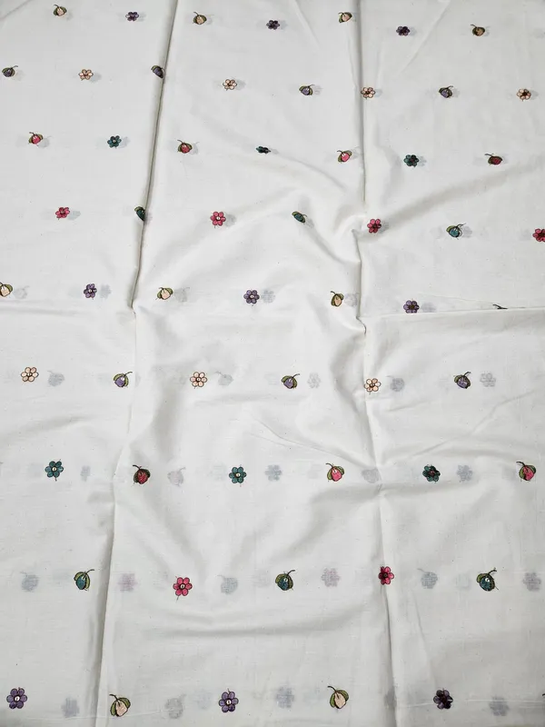 Multi_Thread_Butti_On_Dyeable_Kora_Cotton