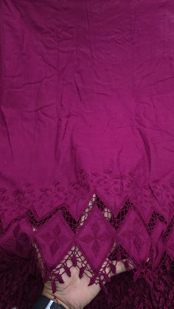 Wine_Hakoba_Style_Daman_Embroidery_On_Cotton_Fabric