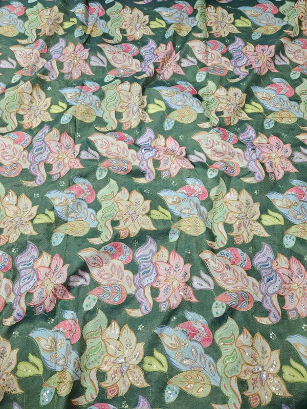 Green_Coding_With_Zari_Sequins_Embroidery_On_Shimmer_Cosmos_Fabric