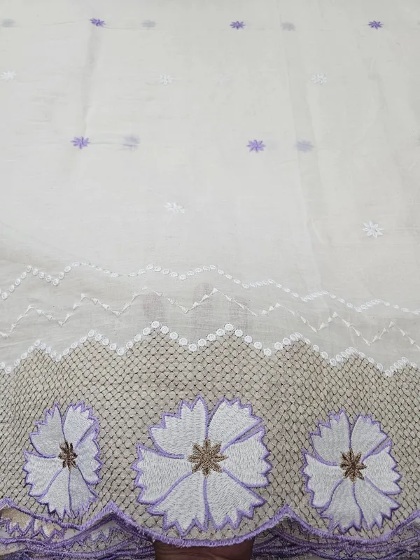 Lavender_Embroidered_2pc_Daman_Allover_On_Pure_Kora_Cotton_Fabric
