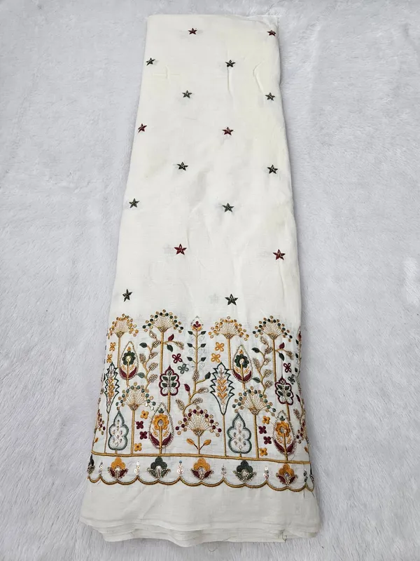 Floral_Multi_Thread_Beads_Embroidery_On_Kora_Mul_Cotton