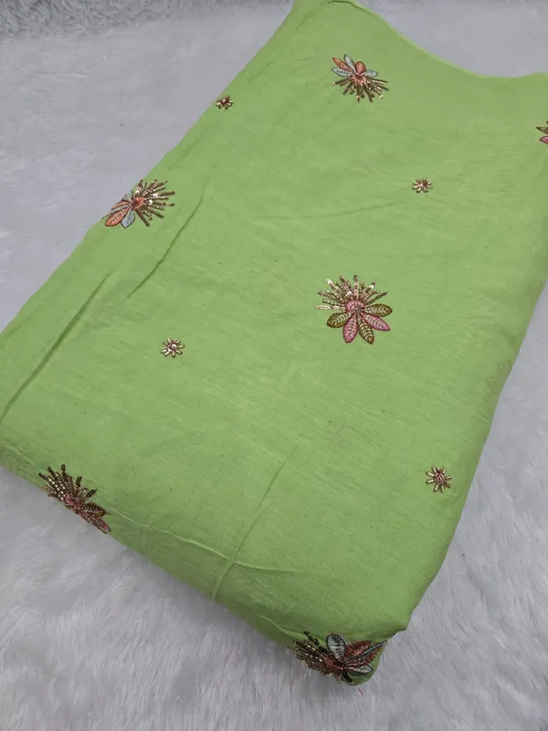 Green_Beads_Embroidery_On_Kora_Cotton