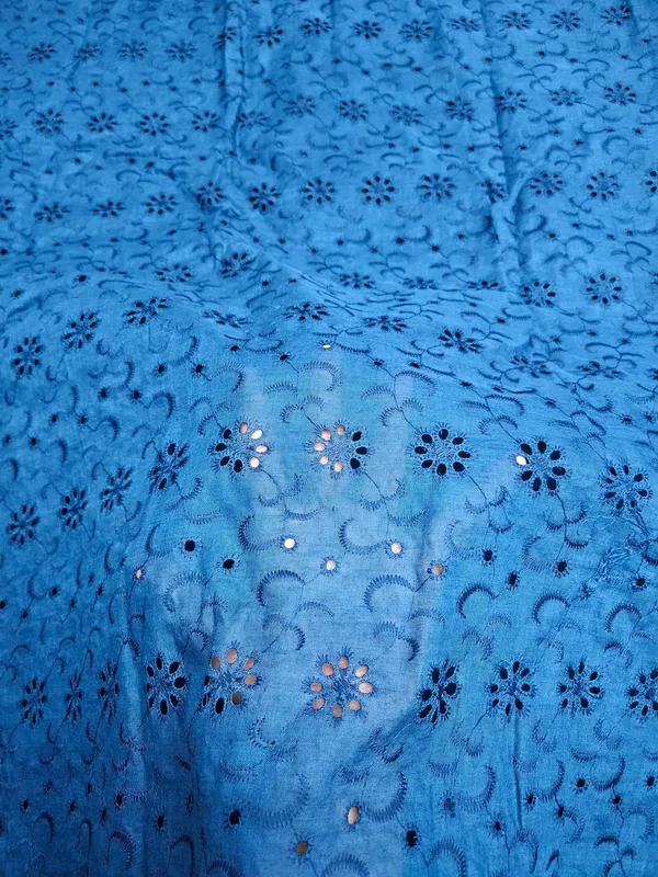 Dark_Blue_Floral_Plain_Hakoba_Fabric