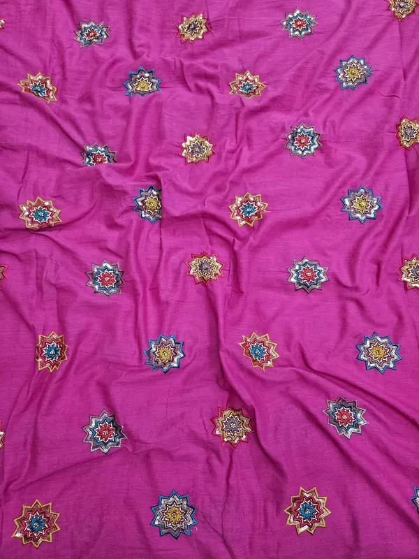 Rani_Pink_Beads_Embroidery_Butta_On_Kora_Cotton