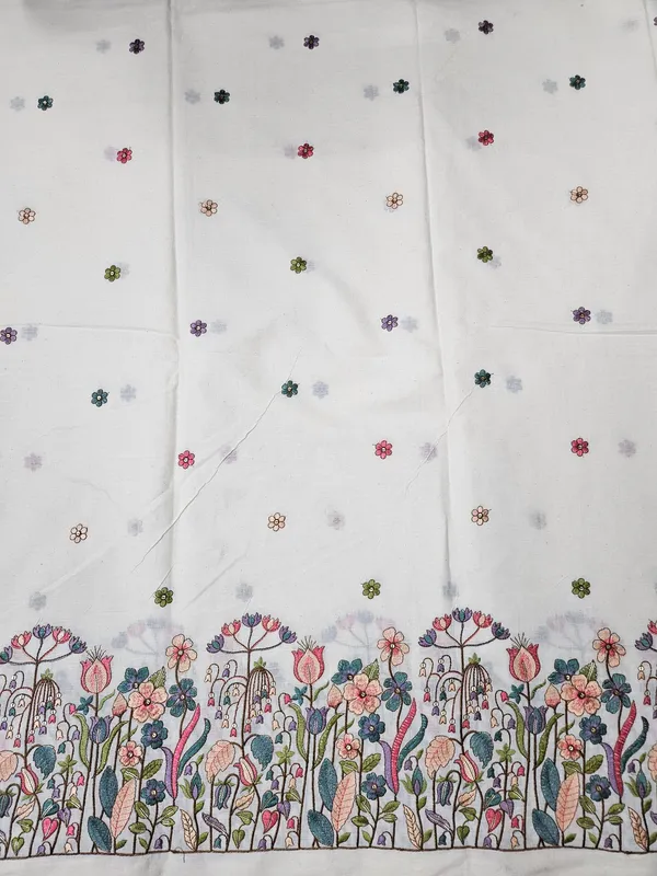 Floral_Multi_Thread_Embroidery_On_Kora_Mul_Cotton_Fabric
