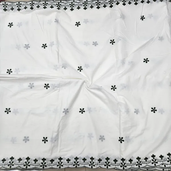 Green_Floral_2_Side_Border_Pure_Mul_Cotton_Dupatta