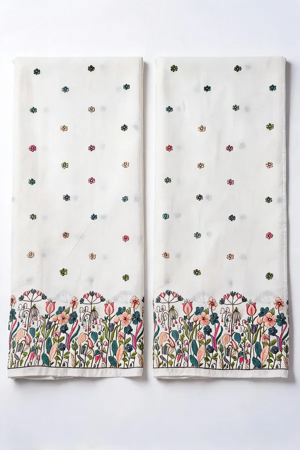 Floral_Multi_Thread_Embroidery_On_Kora_Mul_Cotton_Fabric