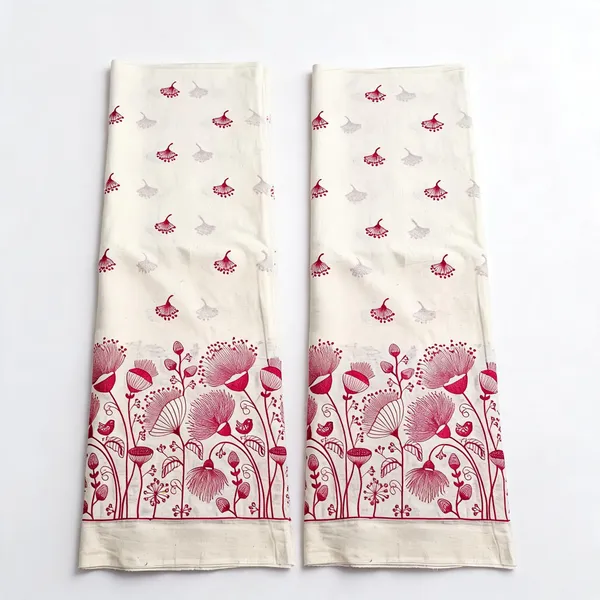 Floral_Rani_Pink_Thread_Embroidery_On_Kora_Mul_Cotton_Fabric