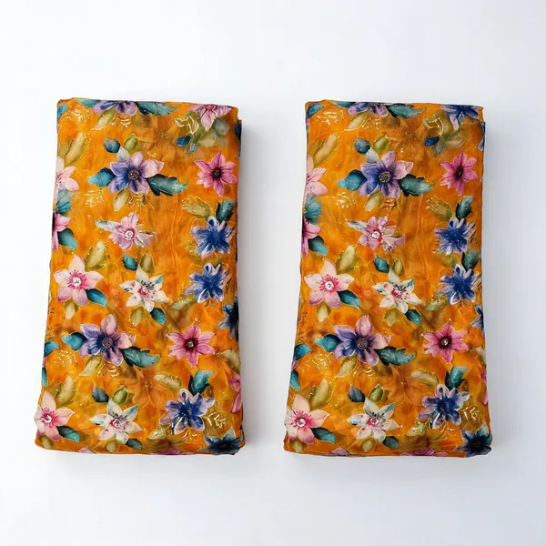 Yellow_Floral_Position_Print_With_Embroidery_On_Organza_Fabric