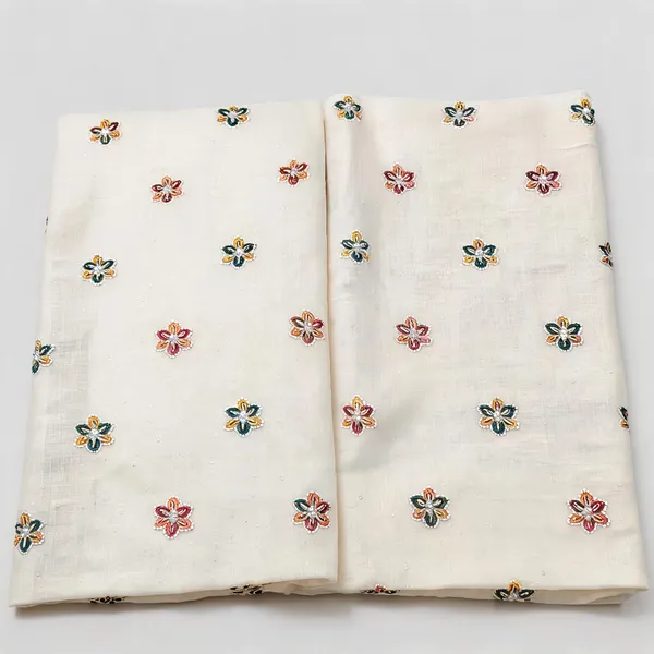 Beads_Embroidery_With_Multi_Colour_Threadwork_On_Dyeable_Kora_Cotton_Fabric