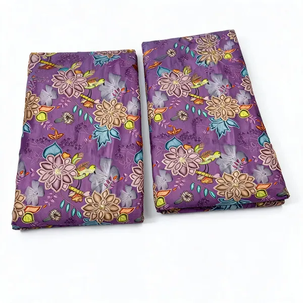 Lavender_Floral_Position_Print_With_Embroidery_On_Chinon_Fabric