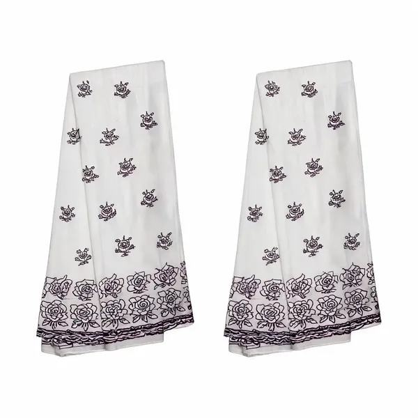 Purple_Floral_2_Side_Border_Pure_Mul_Cotton_Dupatta_Fabric
