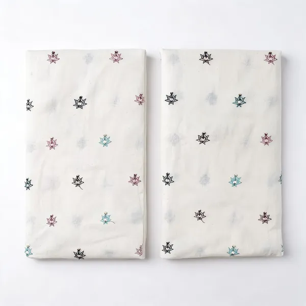 Multi_Thread_Beads_Butti_Embroidery_On_Dyeable_Kora_Cotton_Fabric