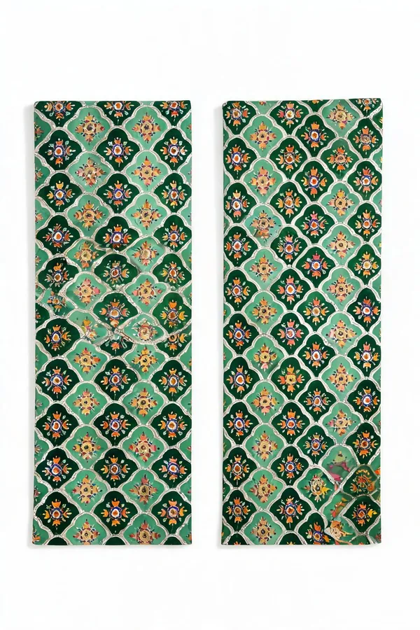 Green_Zari_Sequins_Embroidered_Work_With_Position_Print_On_Chinon_Fabric