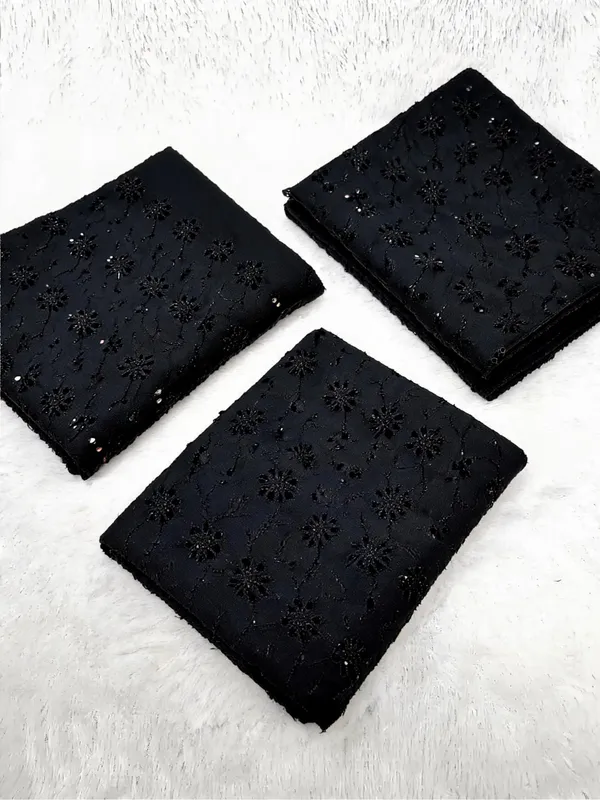Black_Floral_Plain_Hakoba_Fabric