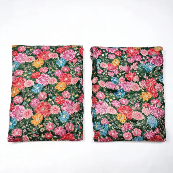 Green_Floral_Position_Print_With_Embroidery_On_Crushed_Jimmy_Choo_Fabric