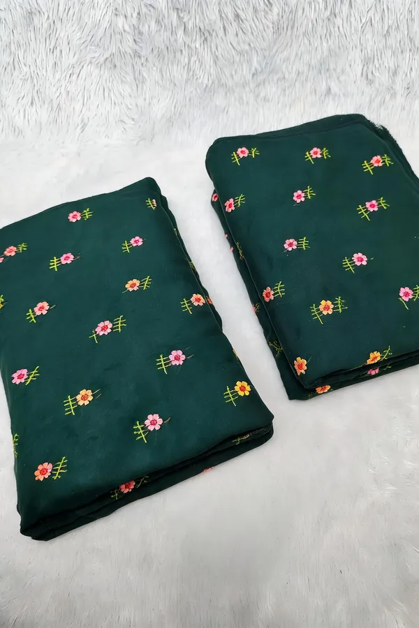 Green_Multi_Color_Thread_Embroidery_On_Mul_Chanderi_Fabric