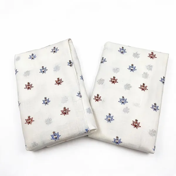 Multi_Thread_Beads_Butti_Embroidery_On_Dyeable_Kora_Cotton_Fabric