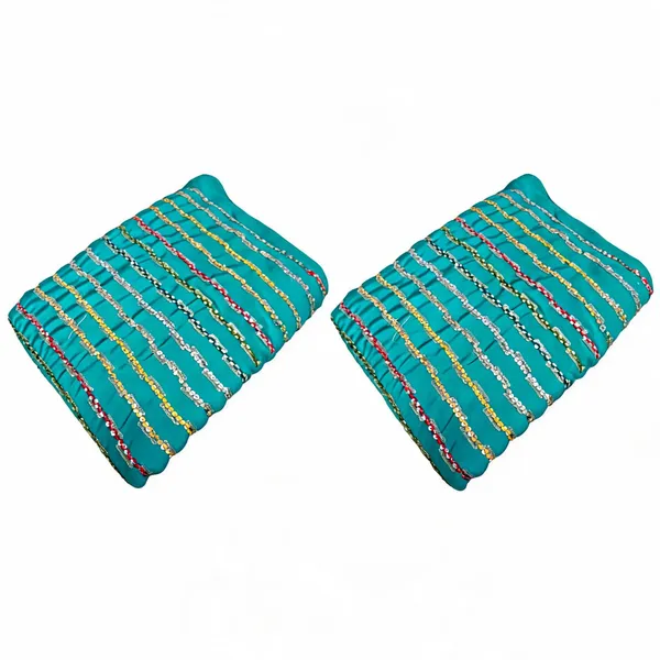Sea_Green_Line_Sequins_Embroidery_On_Chinon_Fabric