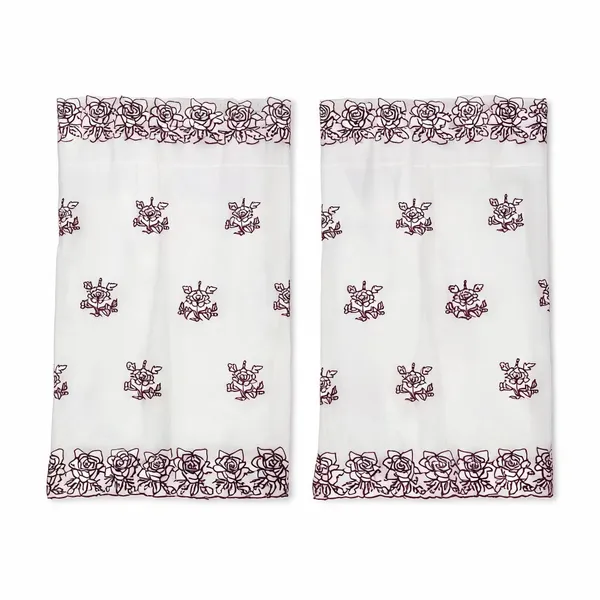 Wine_Floral_2_Side_Border_Pure_Mul_Cotton_Dupatta_Fabric