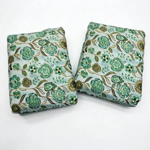 Light_Green_Position_Print_With_Sequins_Embroidery_On_Chinon_Fabric