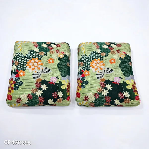 Green_Position_Print_With_Embroidery_On_Chinon_Fabric