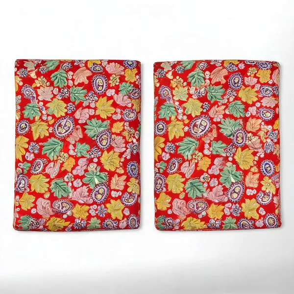 Orange_Floral_Carry_Position_Print_On_Chinon_Fabric