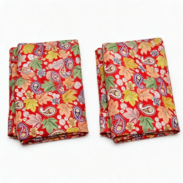 Orange_Floral_Carry_Position_Print_On_Chinon_Fabric