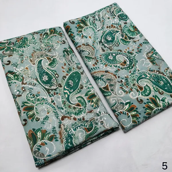 Green_Carry_Position_Print_With_Embroidery_On_Chinon_Fabric