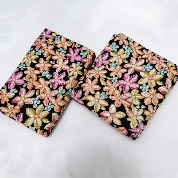 Black_Floral_Position_Print_On_Chinon_Fabric