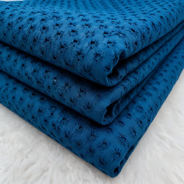 Teal_Blue_Plain_Hakoba_Fabric