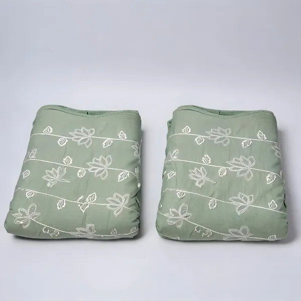 Green_White_Thread_Sequins_Embroidery_On_Pure_Cambric_Cotton_Fabric