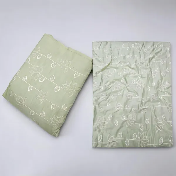 Pista_White_Thread_Sequins_Embroidery_On_Pure_Cambric_Cotton_Fabric