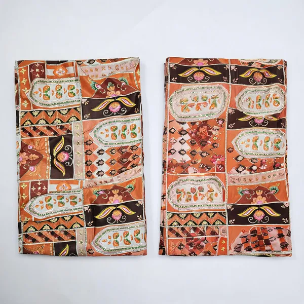 Brown_Print_With_Embroidery_On_Chinon_Fabric