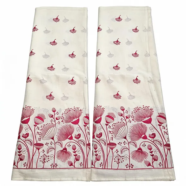 Floral_Rani_Pink_Thread_Embroidery_On_Kora_Mul_Cotton_Fabric