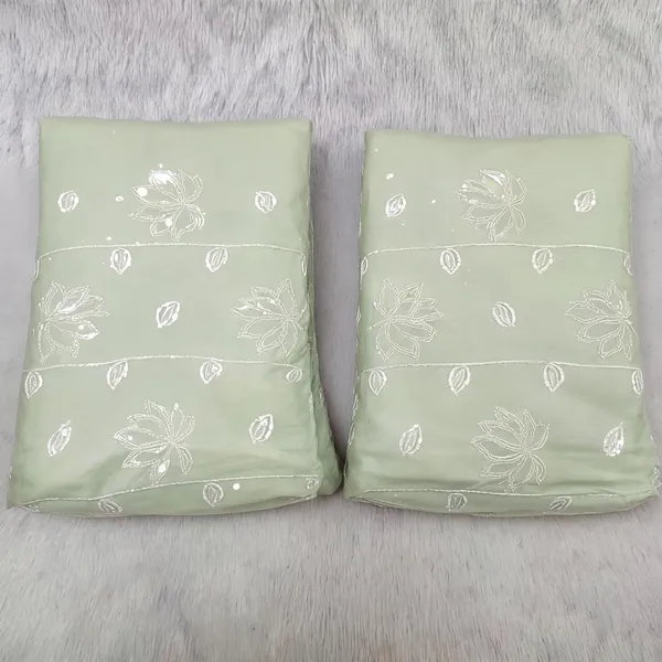 Pista_White_Thread_Sequins_Embroidery_On_Pure_Cambric_Cotton_Fabric