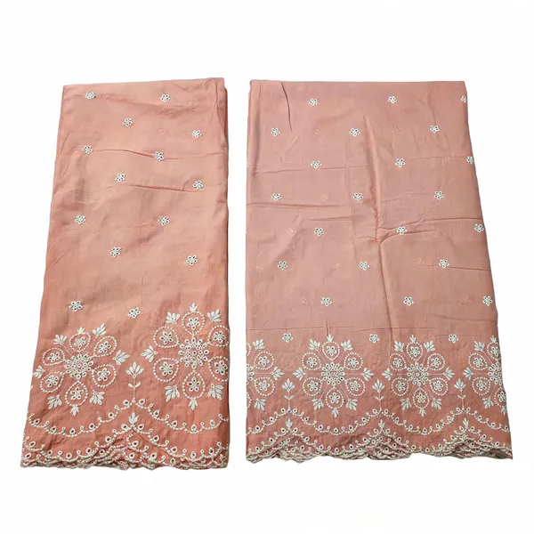 Peach_Daman_White_Thread_Embroidery_On_Cambric_Cotton_Fabric