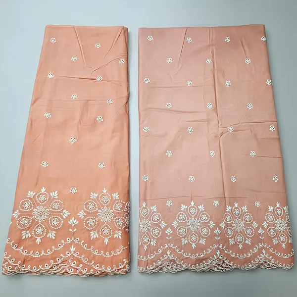 Peach_Daman_White_Thread_Embroidery_On_Cambric_Cotton_Fabric