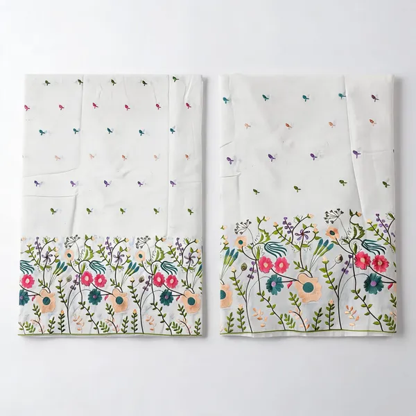 Floral_Multi_Thread_Embroidery_On_Kora_Mul_Cotton_Fabric