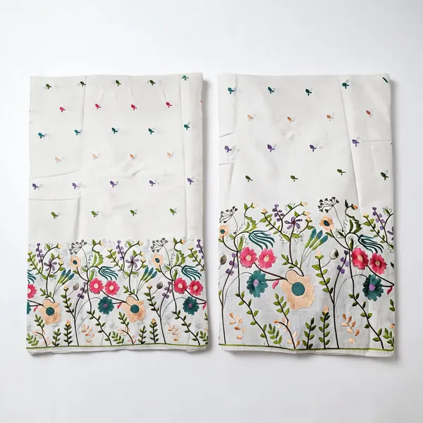 Floral_Multi_Thread_Embroidery_On_Kora_Mul_Cotton_Fabric