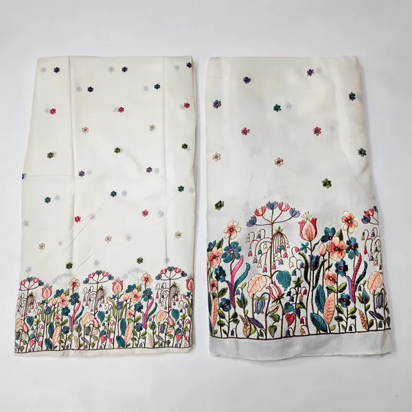 Floral_Multi_Thread_Embroidery_On_Kora_Mul_Cotton_Fabric