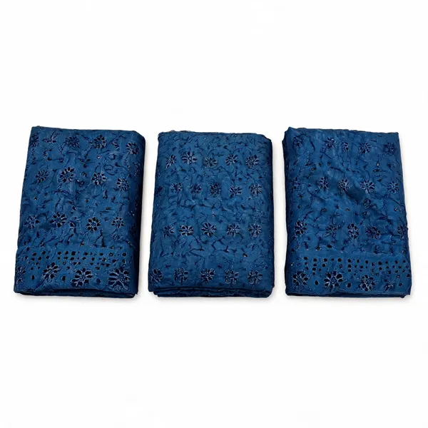 Dark_Blue_Floral_Plain_Hakoba_Fabric