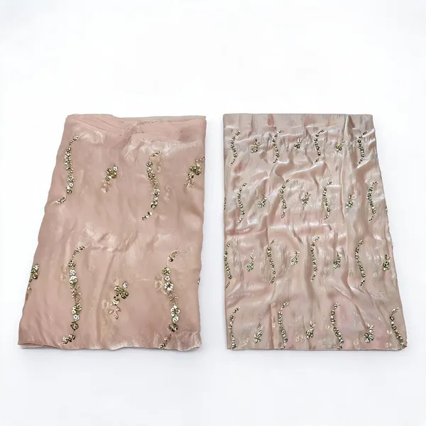 Light_Peach_Beads_Embroidery_On_Space_Silk_Fendy_Fabric