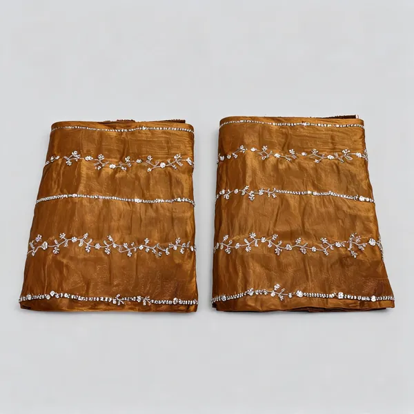 Rust_Beads_Embroidery_On_Space_Silk_Fendy_Fabric