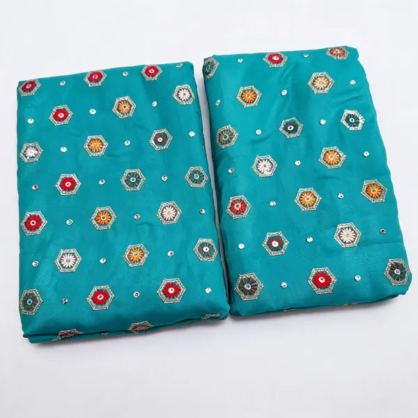 Sea_Green_Butti_Embroidery_On_Chinon_Fabric